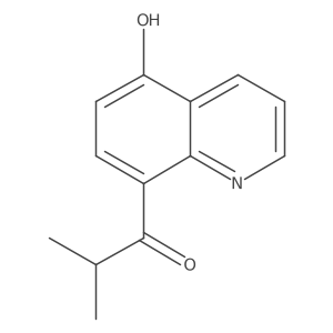 1-(5-Hydroxyquinolin-8-yl)-2-methylpropan-1-one Structure