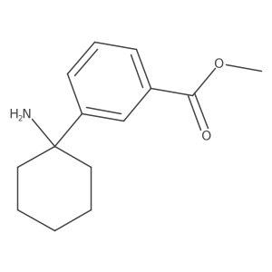 Methyl 3-(1-aminocyclohexyl)benzoate结构式