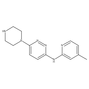 N-(4-methylpyridin-2-yl)-6-(piperazin-1-yl)pyridazin-3-amine Structure