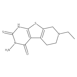 3-amino-7-ethyl-2-thioxo-2,3,5,6,7,8-hexahydropyrido[4',3':4,5]thieno[2,3-d]pyrimidin-4(1H)-one Structure