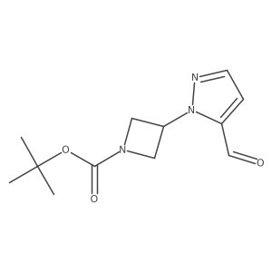 tert-butyl 3-(5-formyl-1H-pyrazol-1-yl)azetidine-1-carboxylate Structure