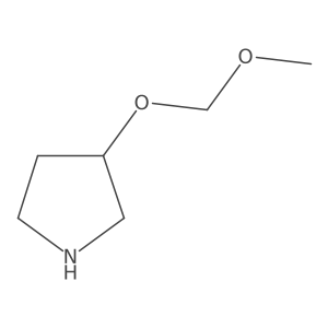 (3S)-3-(methoxymethoxy)pyrrolidine Structure