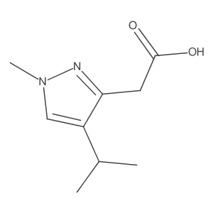 2-[1-Methyl-4-(propan-2-yl)-1H-pyrazol-3-yl]acetic acid Structure