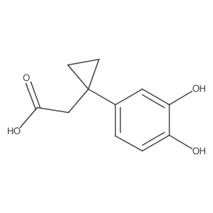 2-[1-(3,4-Dihydroxyphenyl)cyclopropyl]acetic acid结构式