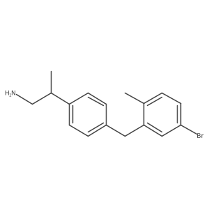 Benzeneethanamine, 4-[(5-bromo-2-methylphenyl)methyl]-I(2)-methyl-结构式