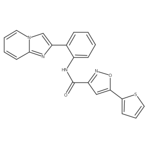 N-(2-(imidazo[1,2-a]pyridin-2-yl)phenyl)-5-(thiophen-2-yl)isoxazole-3-carboxamide结构式