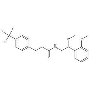 N-[2-methoxy-2-(2-methoxyphenyl)ethyl]-3-[4-(trifluoromethyl)phenyl]propanamide Structure