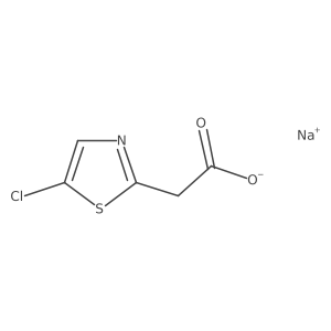 Sodium 2-(5-chloro-1,3-thiazol-2-yl)acetate结构式