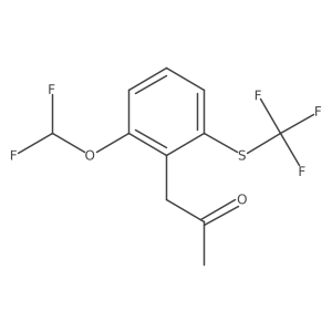 1-(2-(Difluoromethoxy)-6-(trifluoromethylthio)phenyl)propan-2-one结构式