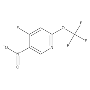 4-Fluoro-5-nitro-2-(trifluoromethoxy)pyridine结构式