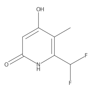 2-(Difluoromethyl)-4,6-dihydroxy-3-methylpyridine结构式