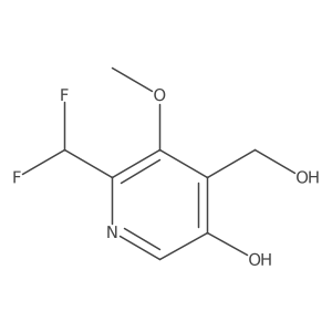 2-(Difluoromethyl)-5-hydroxy-3-methoxypyridine-4-methanol结构式