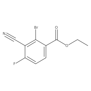 Ethyl 2-bromo-3-cyano-4-fluorobenzoate Structure