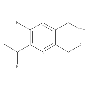 2-(Chloromethyl)-6-(difluoromethyl)-5-fluoropyridine-3-methanol结构式