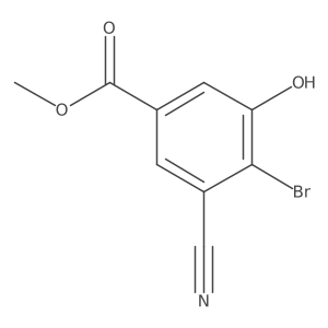 Methyl 4-bromo-3-cyano-5-hydroxybenzoate Structure