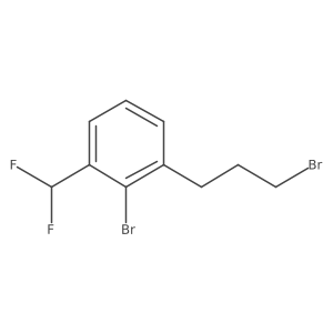 2-Bromo-1-(3-bromopropyl)-3-(difluoromethyl)benzene Structure