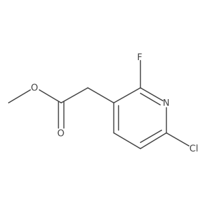 Methyl 2-(6-chloro-2-fluoropyridin-3-yl)acetate Structure
