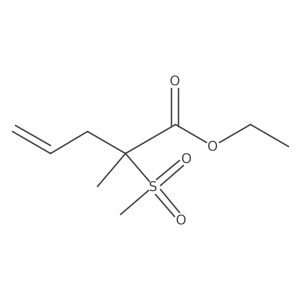 Ethyl (2S)-2-methyl-2-(methylsulfonyl)-4-pentenoate Structure