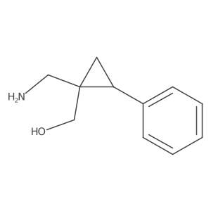 rac-[(1R,2S)-1-(aminomethyl)-2-phenylcyclopropyl]methanol结构式