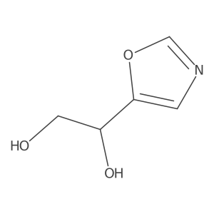 1-(1,3-Oxazol-5-yl)ethane-1,2-diol结构式