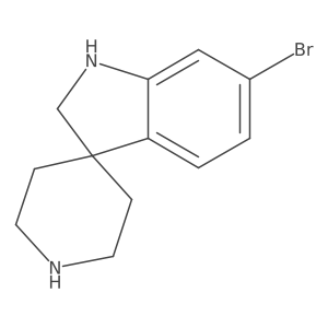 6-Bromospiro[indoline-3,4'-piperidine] Structure
