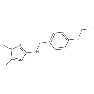 N-[(4-ethoxyphenyl)methyl]-1,5-dimethyl-1H-pyrazol-3-amine Structure