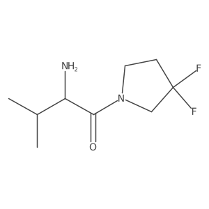 (R)-2-amino-1-(3,3-difluoropyrrolidin-1-yl)-3-methylbutan-1-one Structure