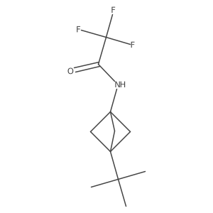N-{3-tert-butylbicyclo[1.1.1]pentan-1-yl}-2,2,2-trifluoroacetamide结构式