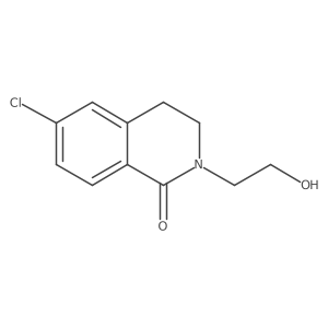 6-Chloro-3,4-dihydro-2-(2-hydroxyethyl)-1(2H)-isoquinolinone结构式