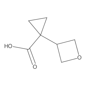 1-(Oxetan-3-yl)cyclopropane-1-carboxylic acid Structure