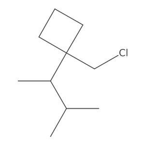 1-(Chloromethyl)-1-(3-methylbutan-2-yl)cyclobutane结构式