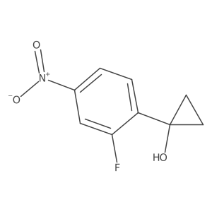 1-(2-Fluoro-4-nitrophenyl)cyclopropan-1-ol Structure