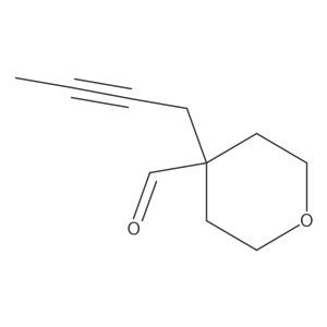 4-(But-2-yn-1-yl)oxane-4-carbaldehyde Structure