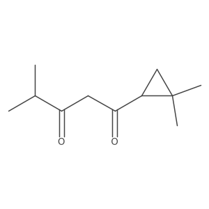 1-(2,2-Dimethylcyclopropyl)-4-methylpentane-1,3-dione Structure