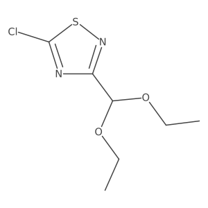 5-Chloro-3-(diethoxymethyl)-1,2,4-thiadiazole Structure