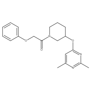 1-(3-((2,6-Dimethylpyrimidin-4-yl)oxy)piperidin-1-yl)-2-phenoxyethanone Structure