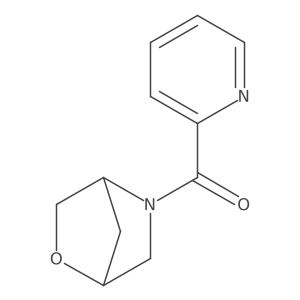 2-Oxa-5-azabicyclo[2.2.1]heptan-5-yl(pyridin-2-yl)methanone Structure