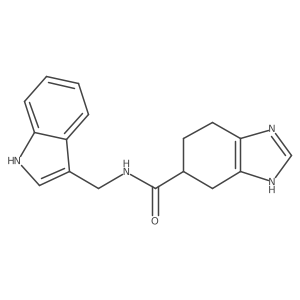 N-((1H-indol-3-yl)methyl)-4,5,6,7-tetrahydro-1H-benzo[d]imidazole-5-carboxamide Structure