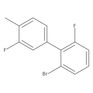 4-(2-Bromo-6-fluorophenyl)-2-fluoro-1-methylbenzene结构式