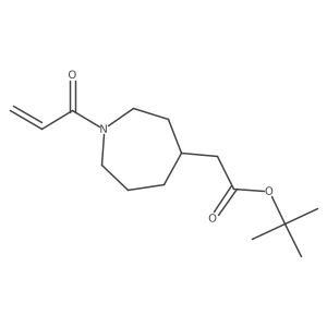 Tert-butyl 2-[1-(prop-2-enoyl)azepan-4-yl]acetate Structure