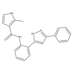 2-methyl-N-[2-(3-phenyl-1H-1,2,4-triazol-5-yl)phenyl]-1H-pyrrole-3-carboxamide Structure
