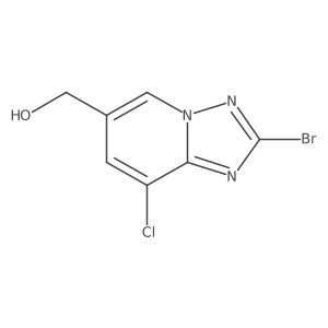 2-Bromo-8-chloro[1,2,4]triazolo[1,5-a]pyridine-6-methanol Structure