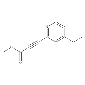 Methyl 3-(6-ethylpyrimidin-4-yl)prop-2-ynoate Structure