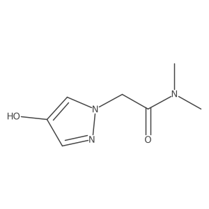 2-(4-hydroxy-1H-pyrazol-1-yl)-N,N-dimethylacetamide Structure