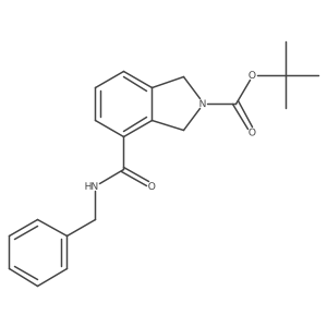 1,3-Dihydro-4-[[(phenylmethyl)amino]carbonyl]-2H-isoindole-2-carboxylic acid 1,1-dimethylethyl ester Structure