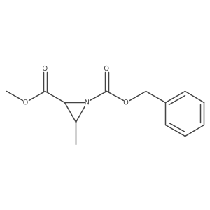 1-Benzyl 2-methyl 3-methylaziridine-1,2-dicarboxylate结构式