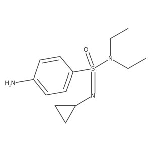 4-amino-N-cyclopropyl-N,N-diethylbenzene-1-sulfonoimidamide Structure