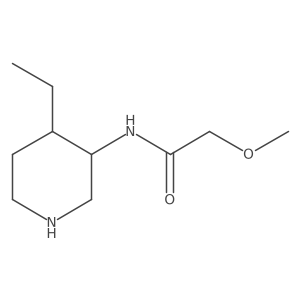 N-(4-ethylpiperidin-3-yl)-2-methoxyacetamide结构式