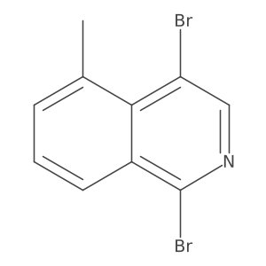 1,4-Dibromo-5-methylisoquinoline Structure
