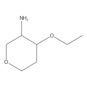 Rac-(3r,4r)-4-ethoxyoxan-3-amine结构式